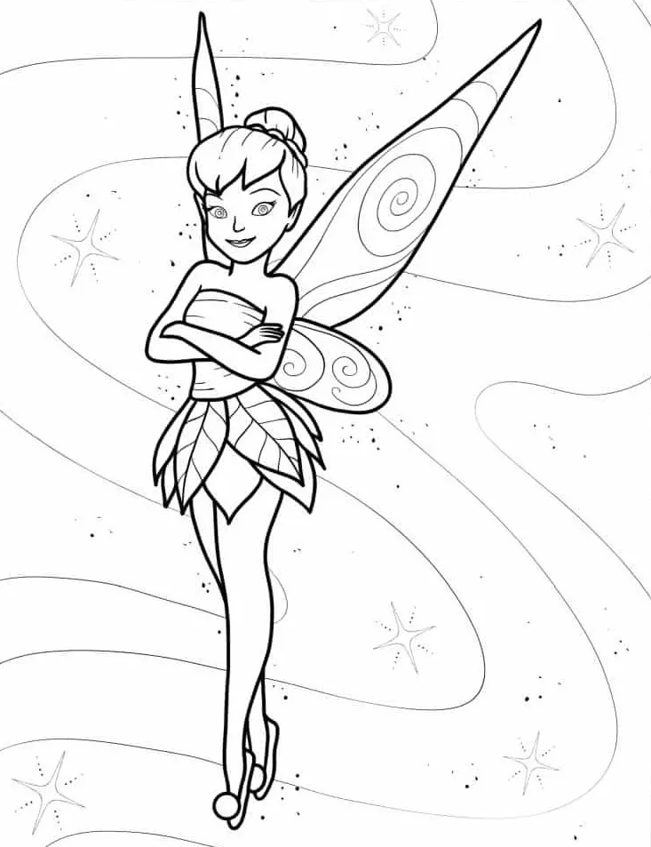 Dibujos para colorear e imprimir Tinker Bell