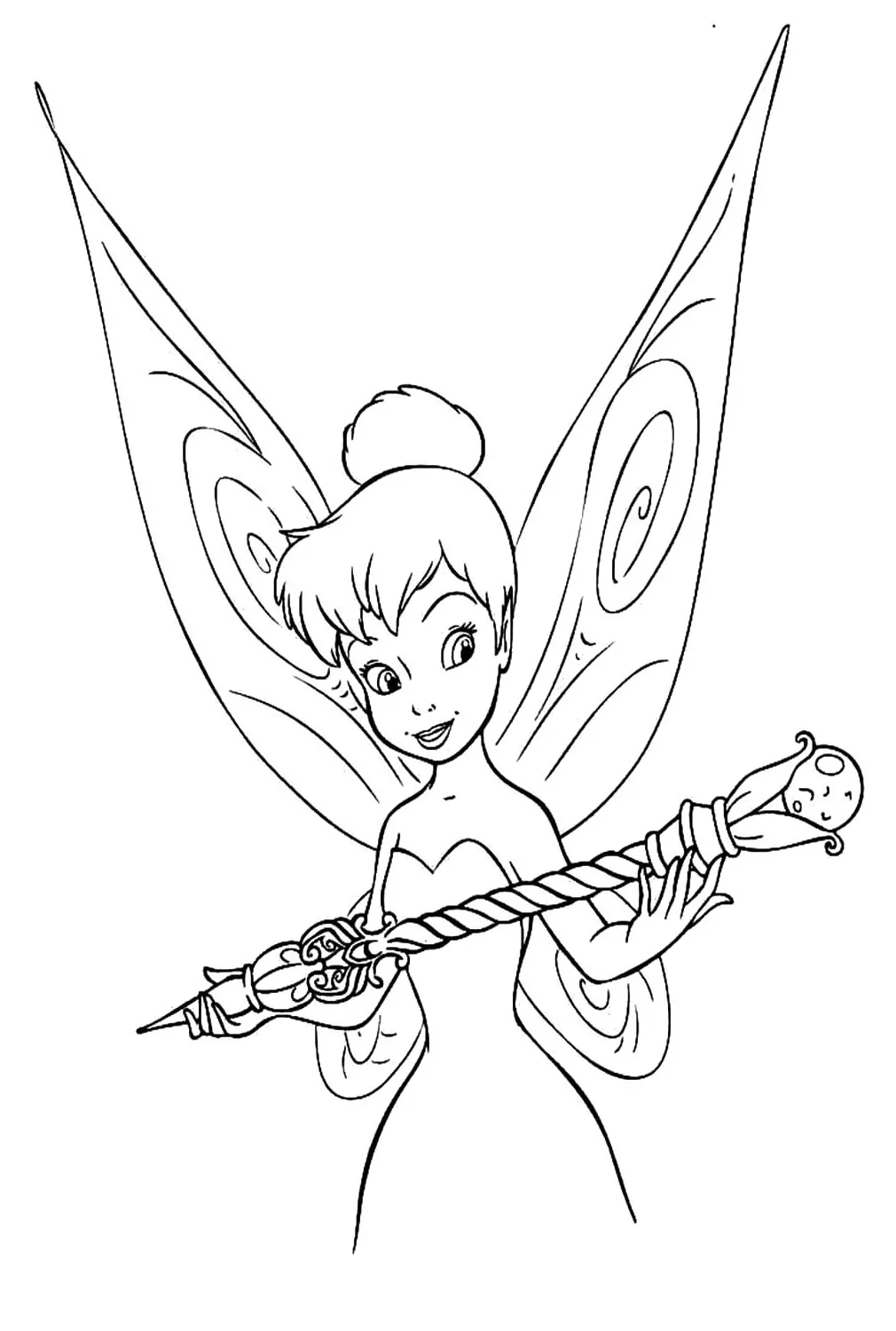 Dibujos para colorear e imprimir Tinker Bell