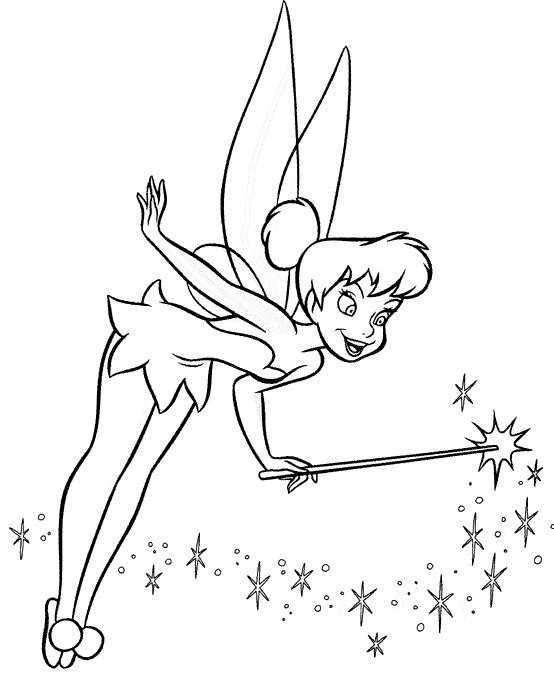 Dibujos para colorear e imprimir Tinker Bell