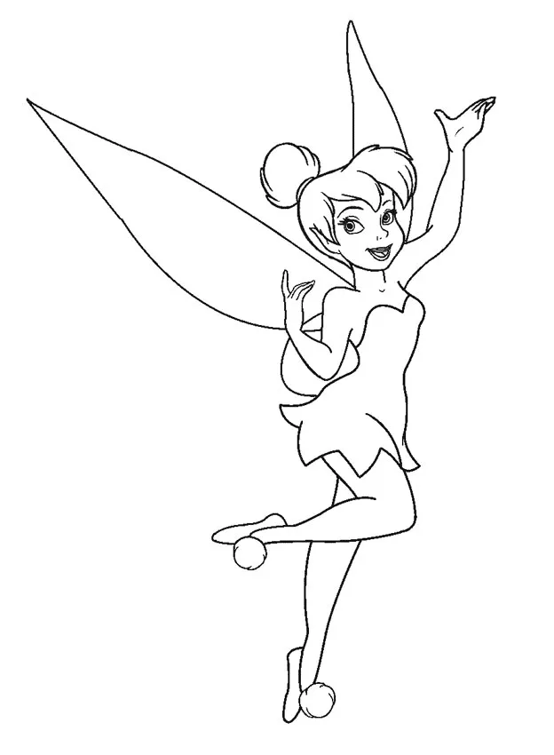 Dibujos para colorear e imprimir Tinker Bell