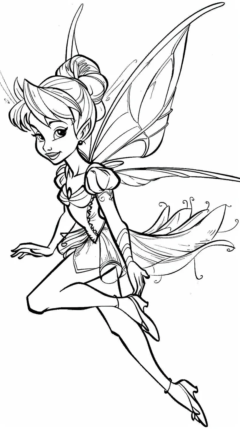 Dibujos para colorear e imprimir Tinker Bell