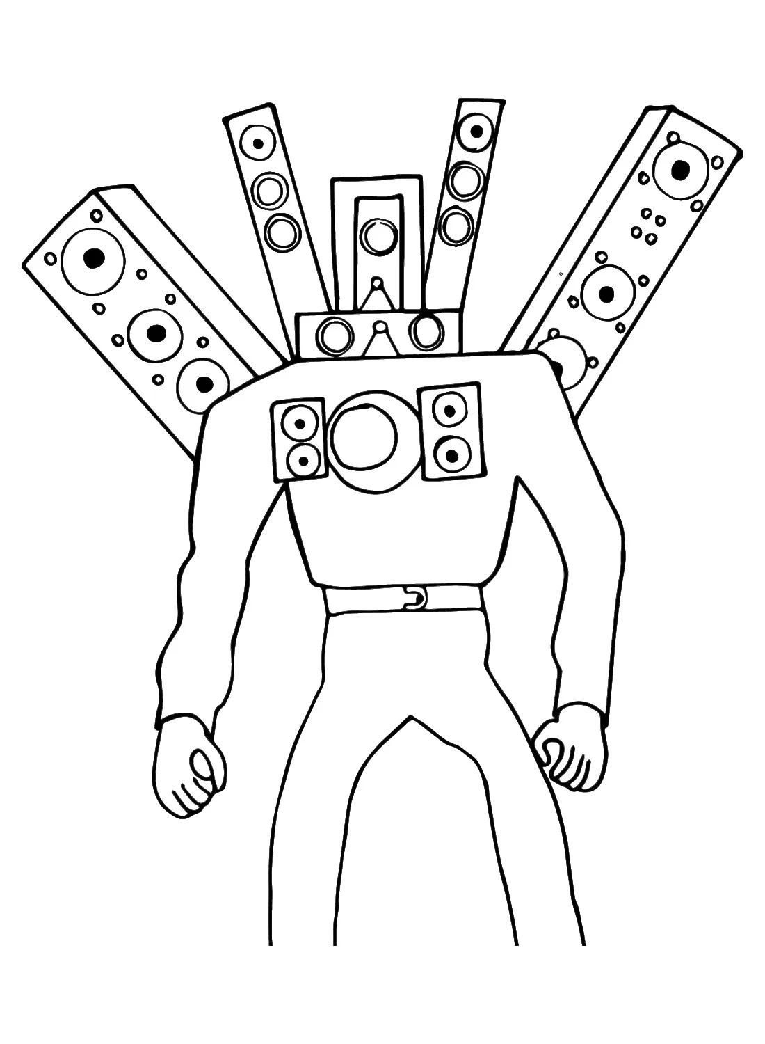 Dibujos para colorear e imprimir Titan Speakerman