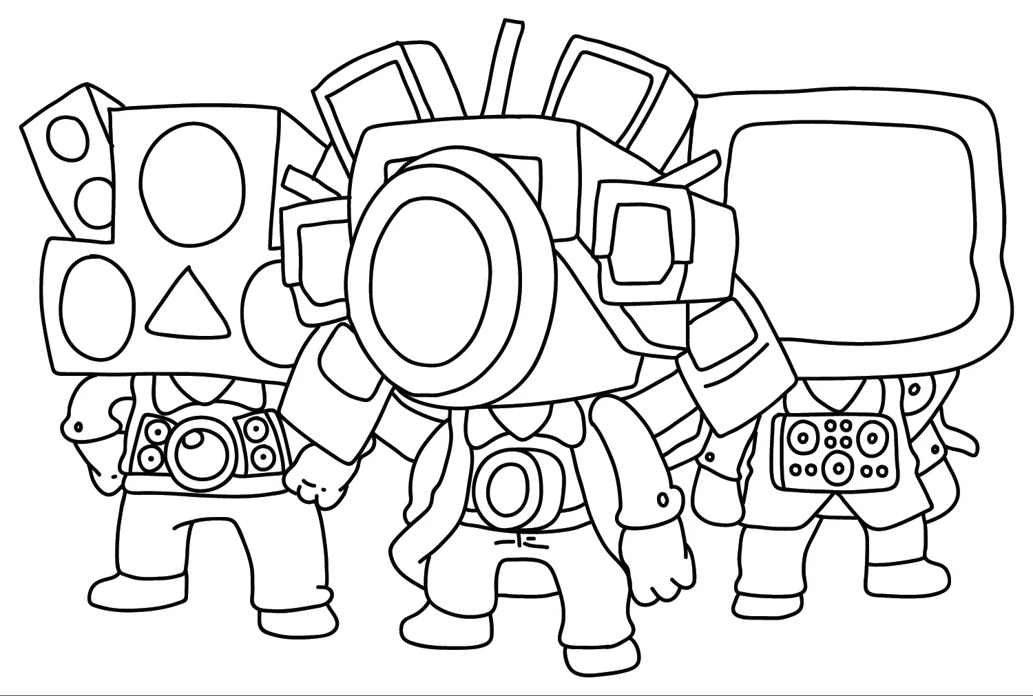 Dibujos para colorear e imprimir Titan Speakerman