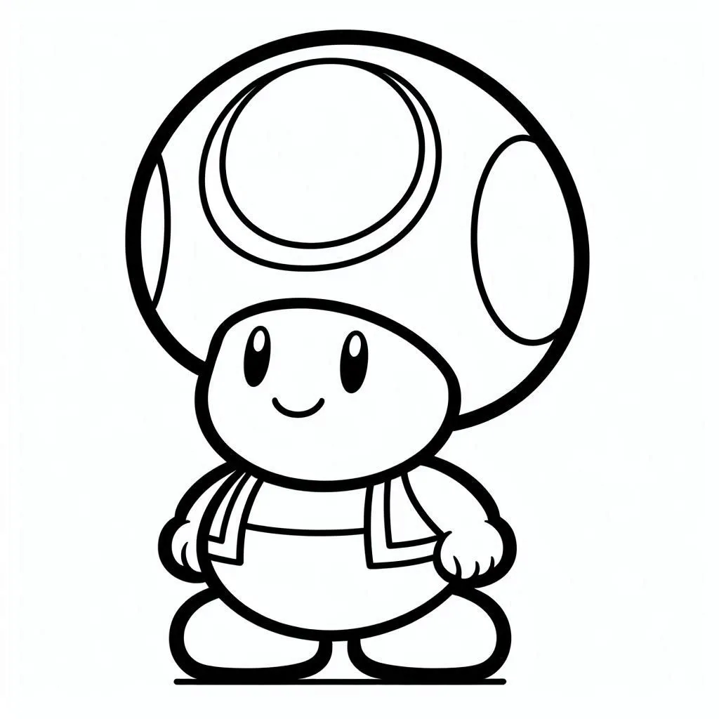 Dibujos para colorear e imprimir Toad