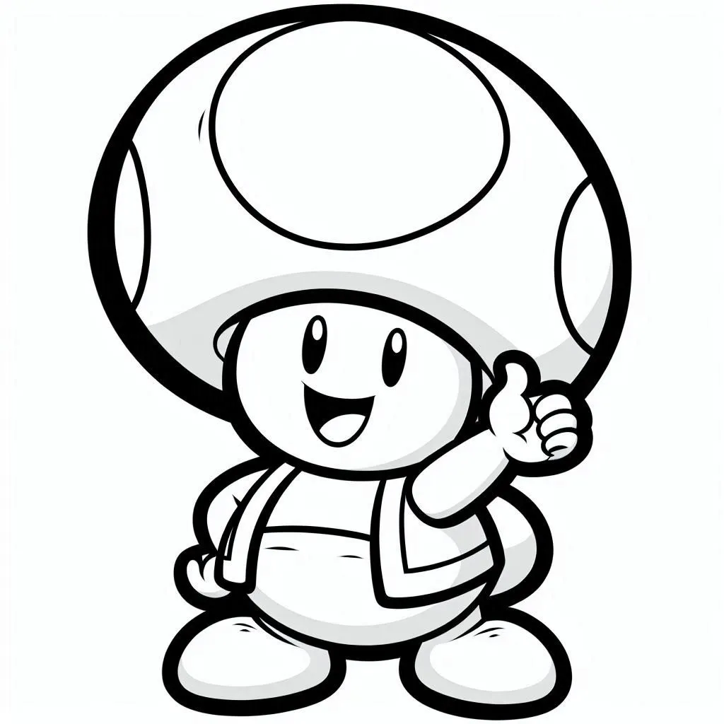 Dibujos para colorear e imprimir Toad