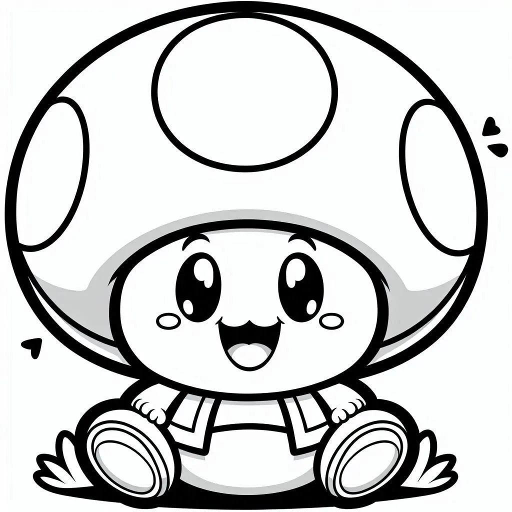 Dibujos para colorear e imprimir Toad