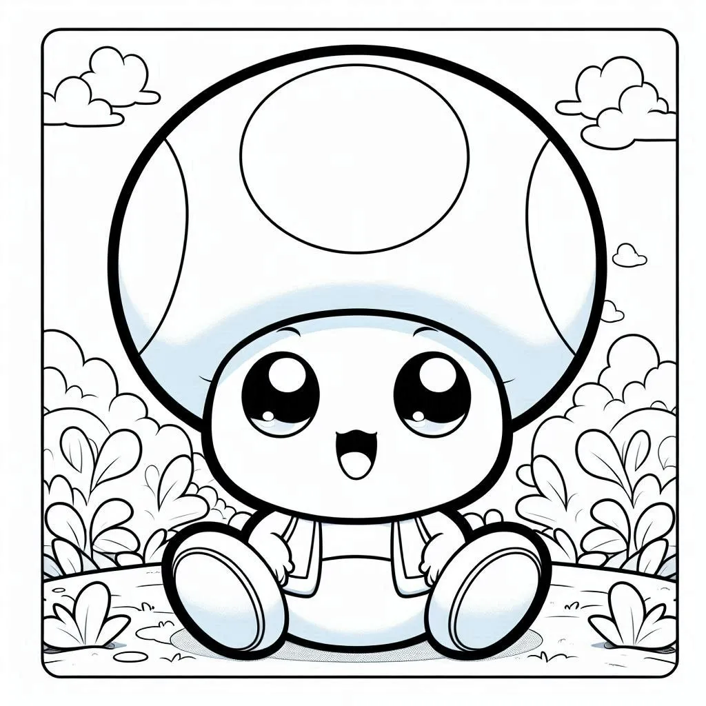 Dibujos para colorear e imprimir Toad