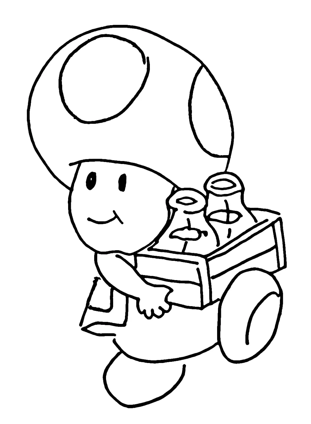 Dibujos para colorear e imprimir Toad