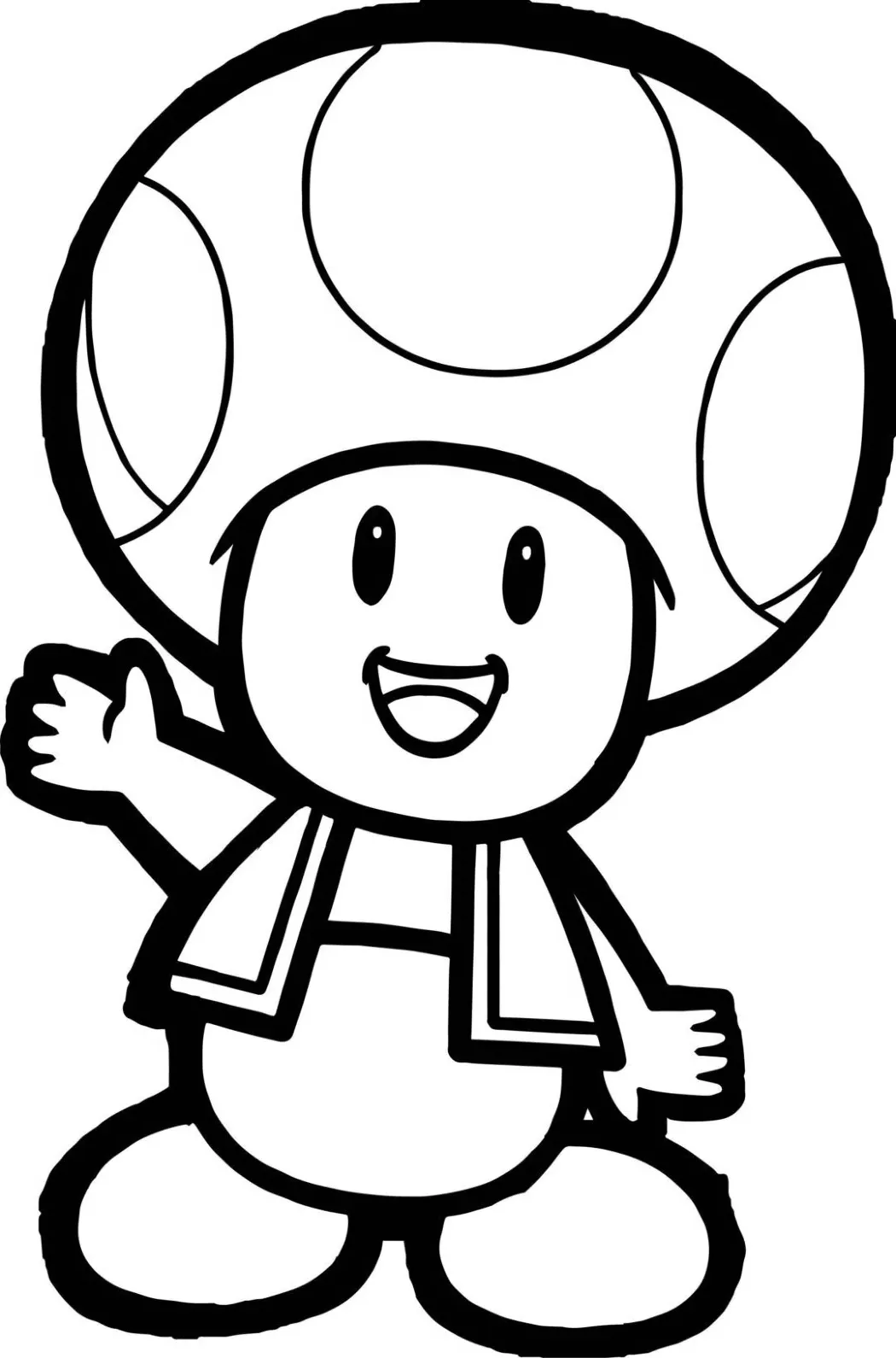 Dibujos para colorear e imprimir Toad