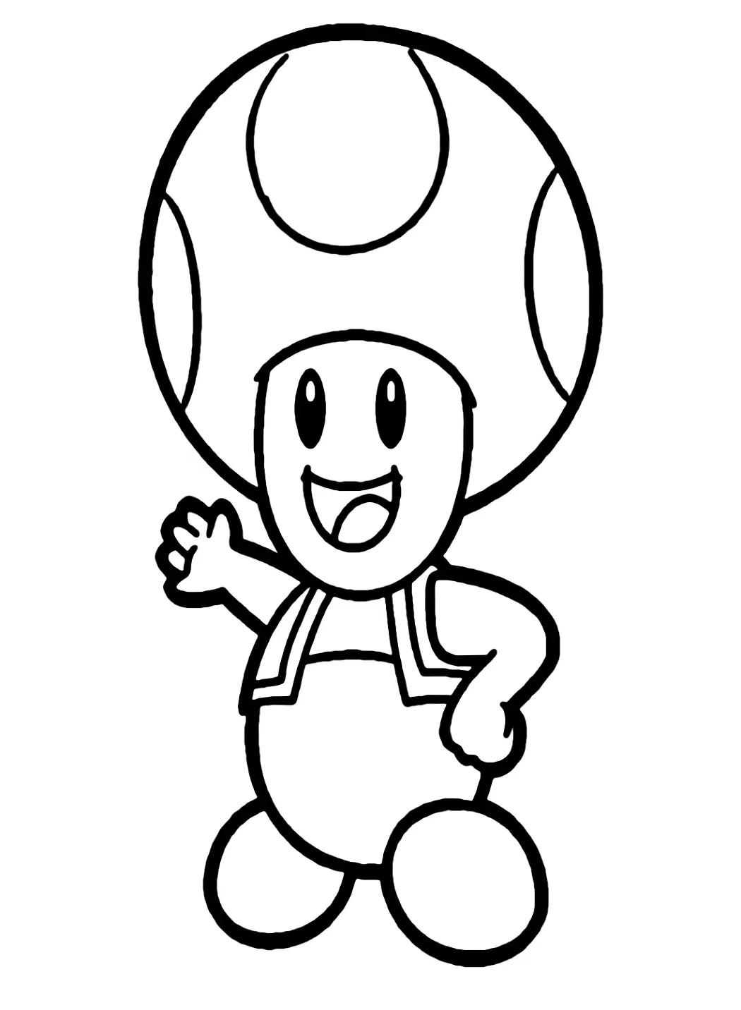 Dibujos para colorear e imprimir Toad