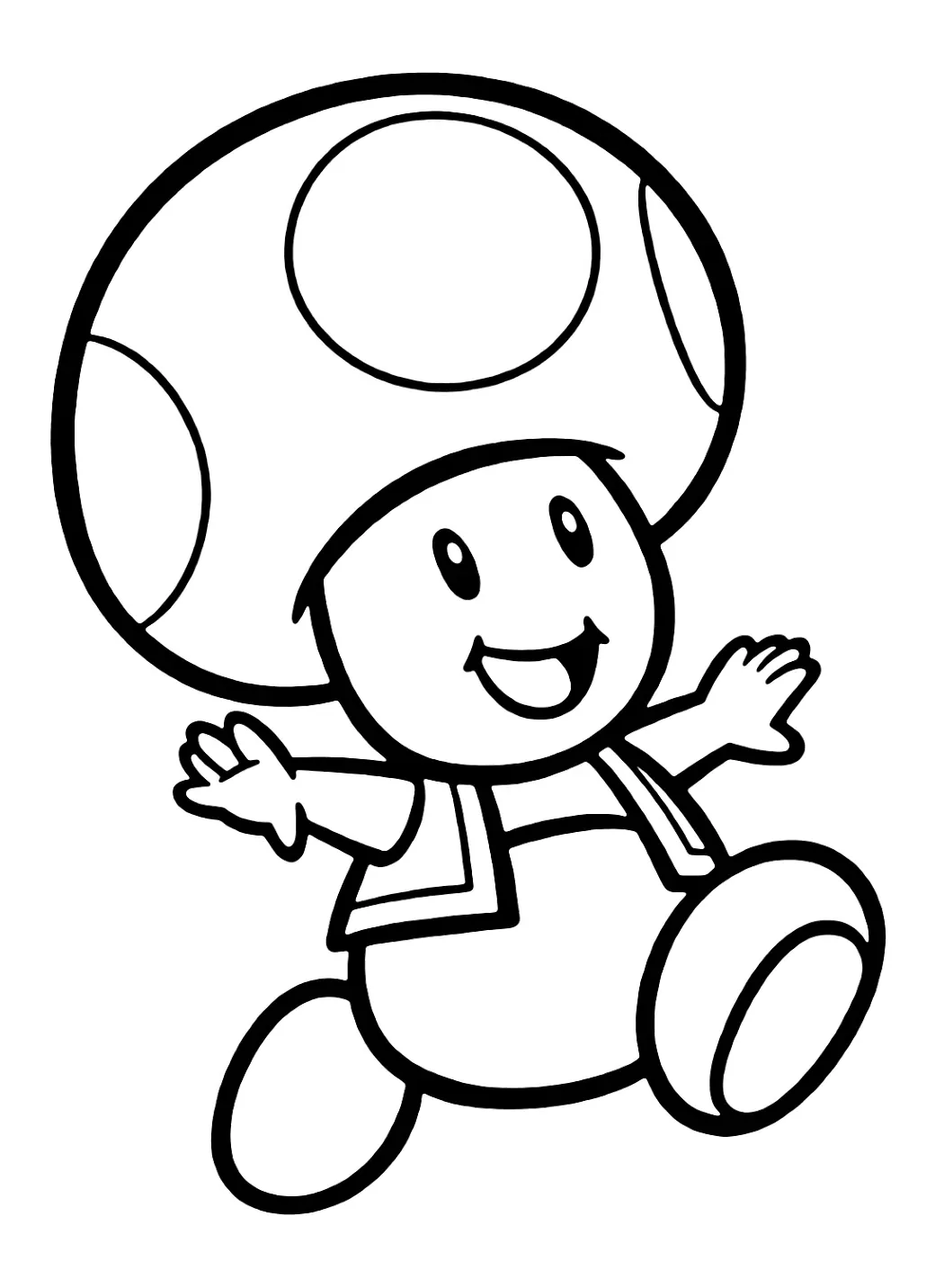 Dibujos para colorear e imprimir Toad