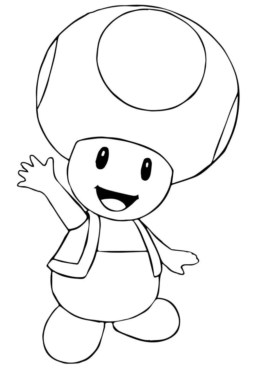 Dibujos para colorear e imprimir Toad