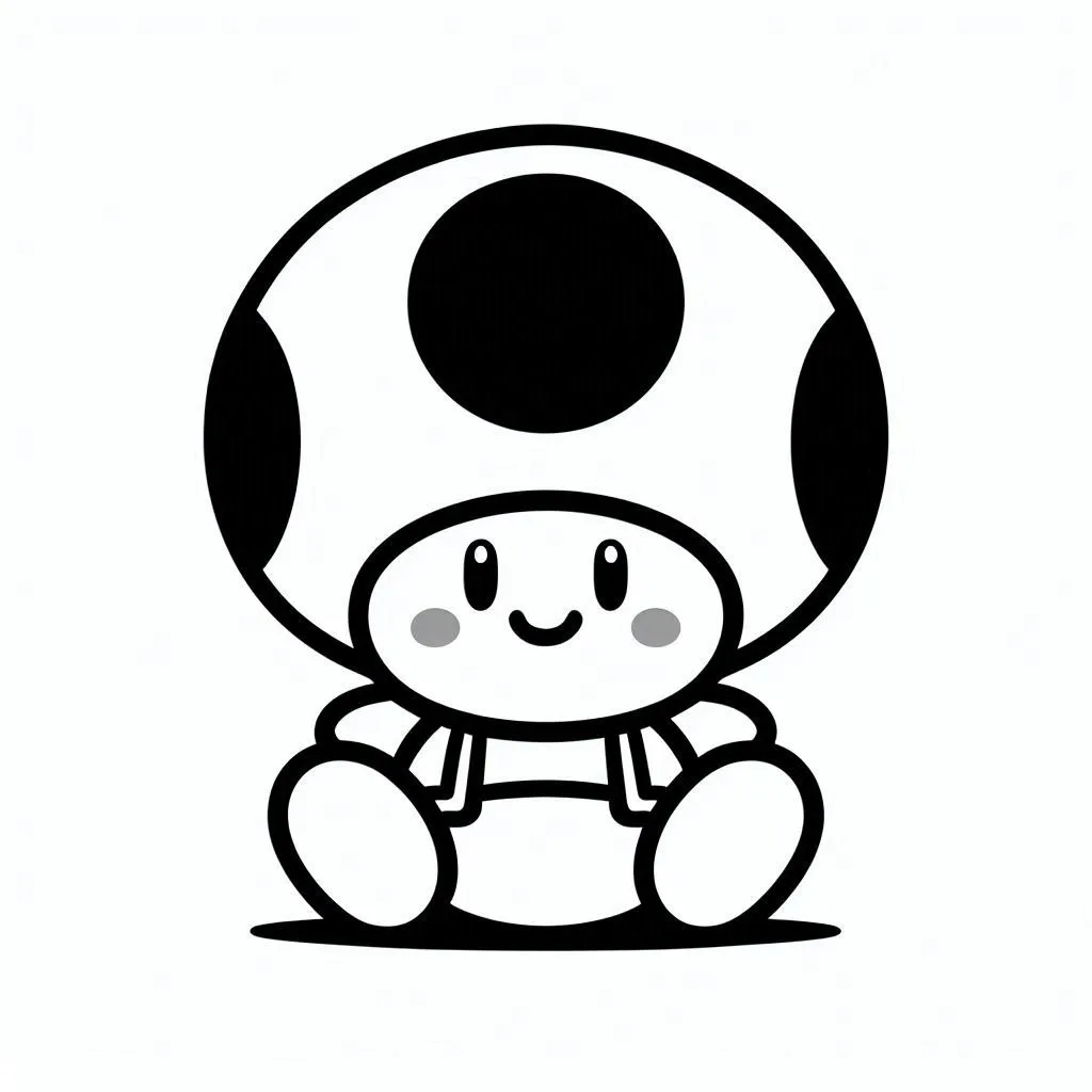 Dibujos para colorear e imprimir Toad