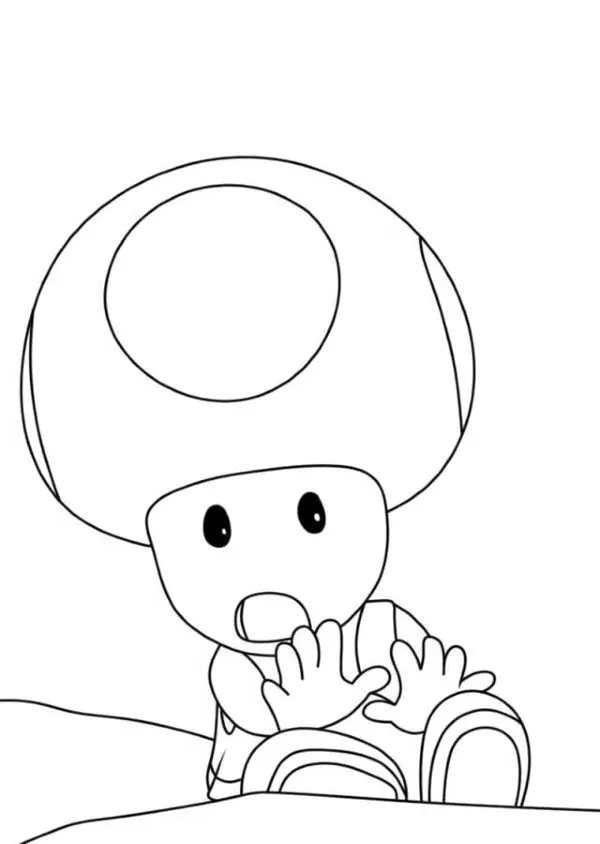 Dibujos para colorear e imprimir Toad