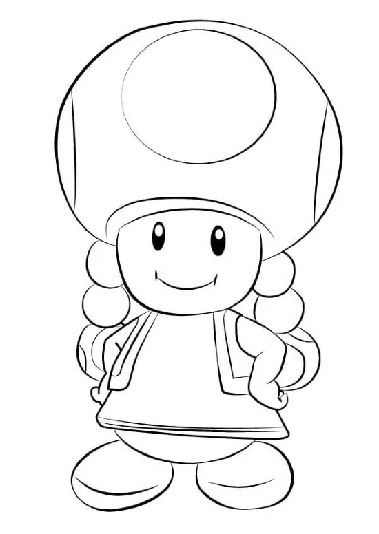 Dibujos para colorear e imprimir Toad