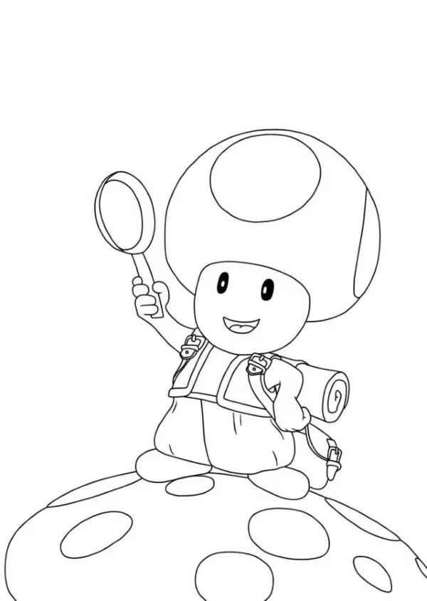 Dibujos para colorear e imprimir Toad