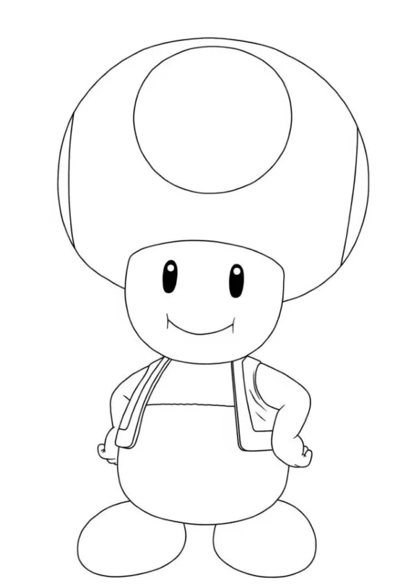 Dibujos para colorear e imprimir Toad