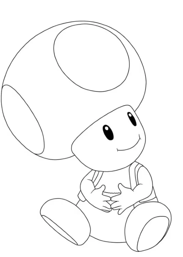 Dibujos para colorear e imprimir Toad