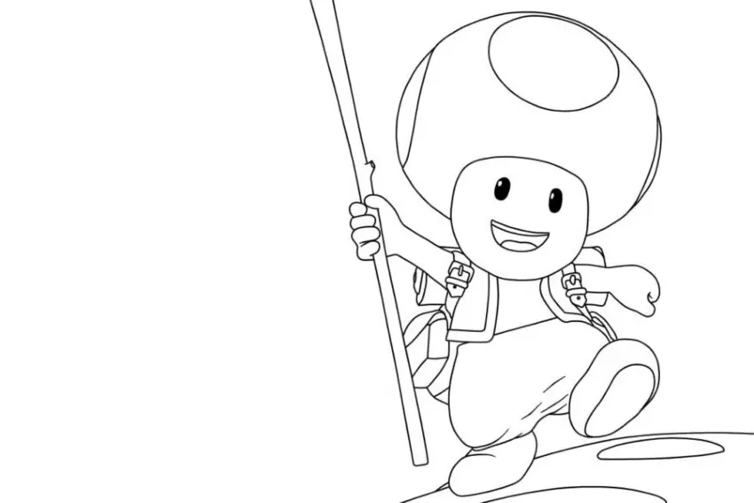 Dibujos para colorear e imprimir Toad