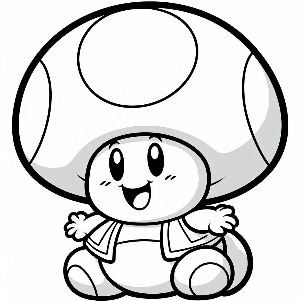 Dibujos para colorear e imprimir Toad