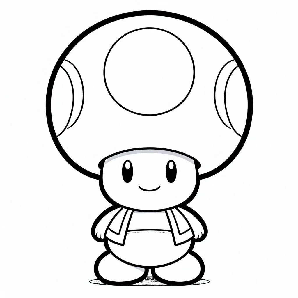 Dibujos para colorear e imprimir Toad