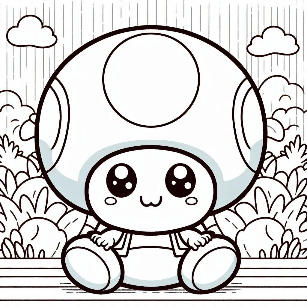 Dibujos para colorear e imprimir Toad