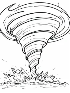 Tornado coloring pages 12