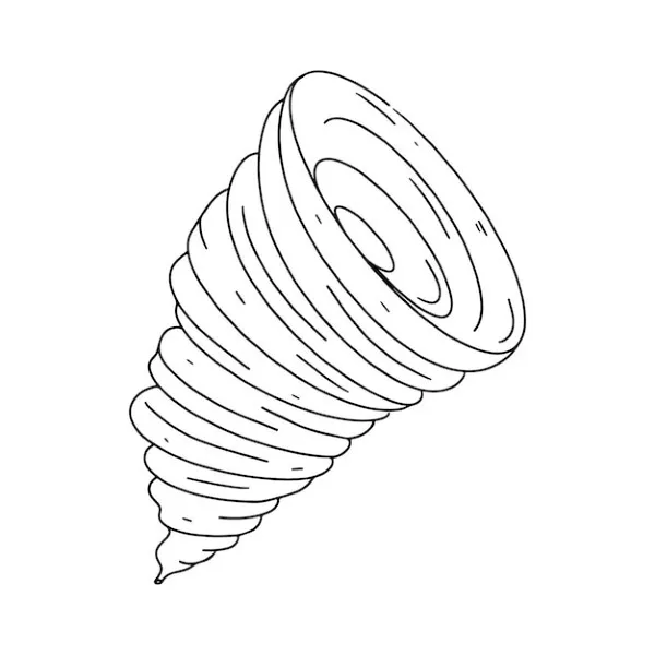 Dibujos para colorear e imprimir Tornado