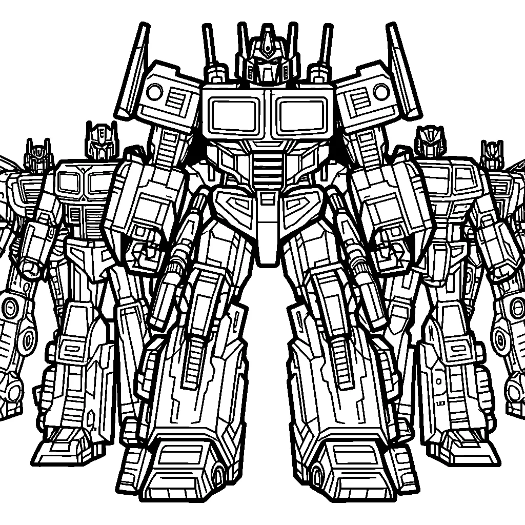 Dibujos para colorear e imprimir Transformers