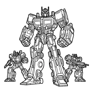 Transformers coloring pages 16