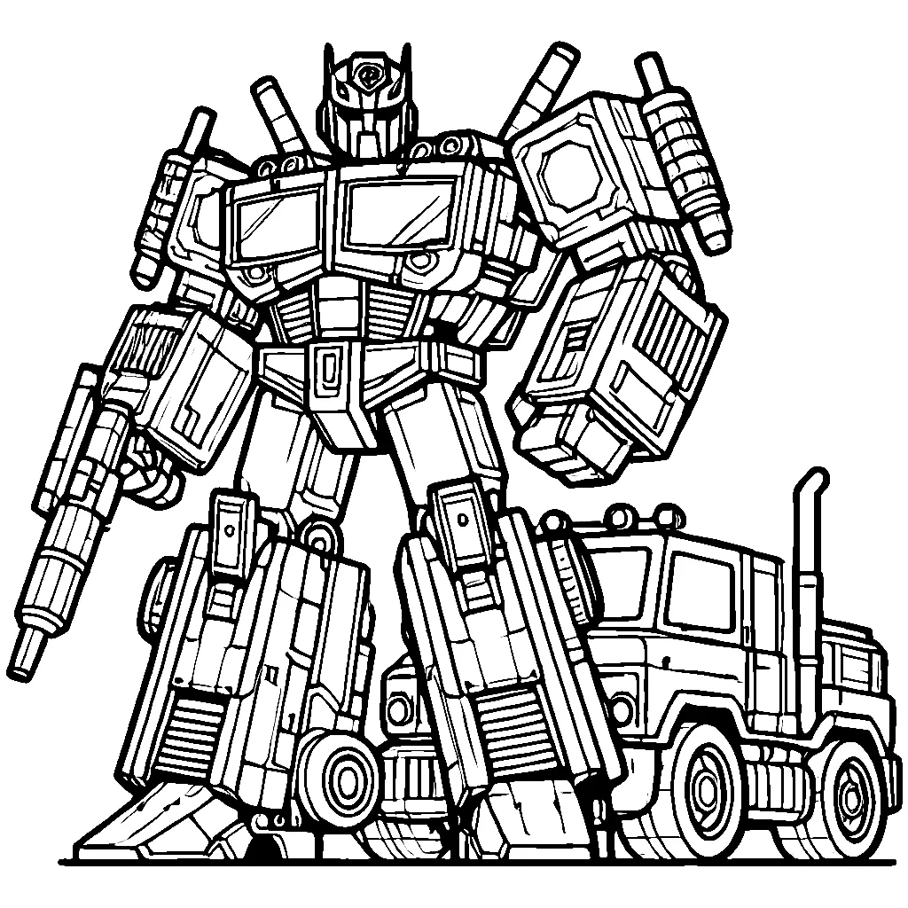 Dibujos para colorear e imprimir Transformers