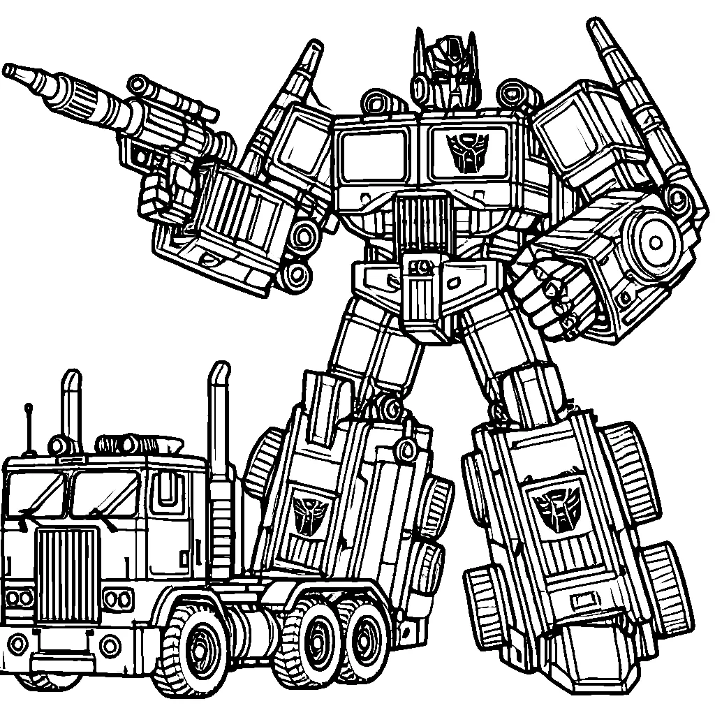 Dibujos para colorear e imprimir Transformers