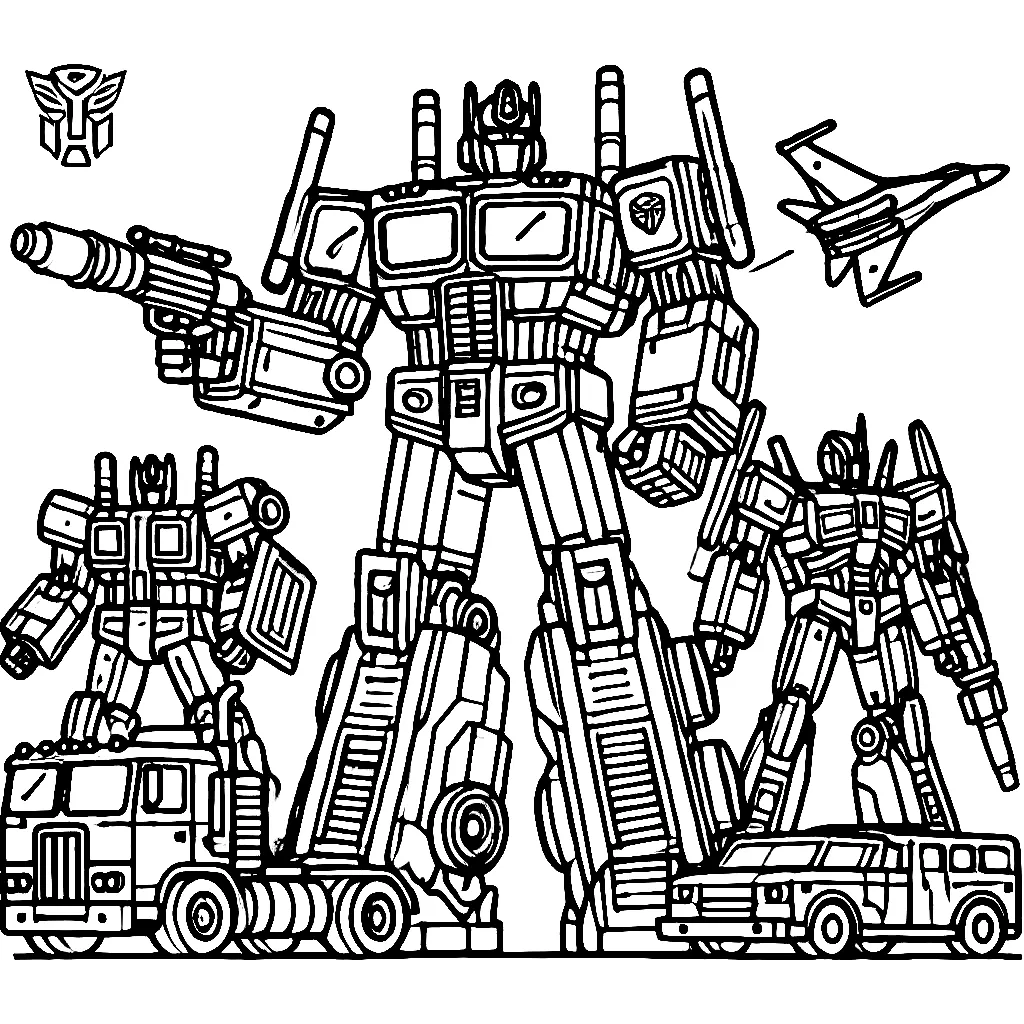 Dibujos para colorear e imprimir Transformers