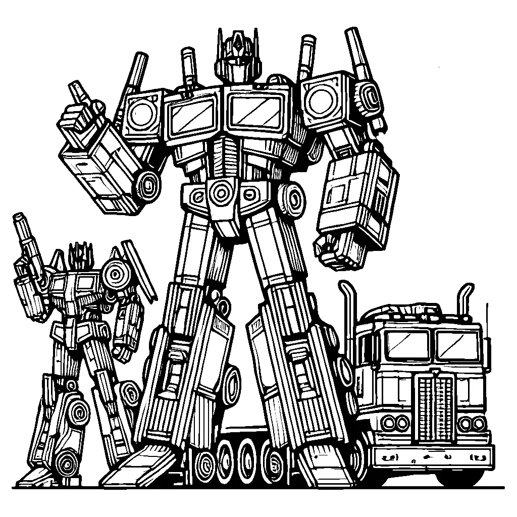 Dibujos para colorear e imprimir Transformers