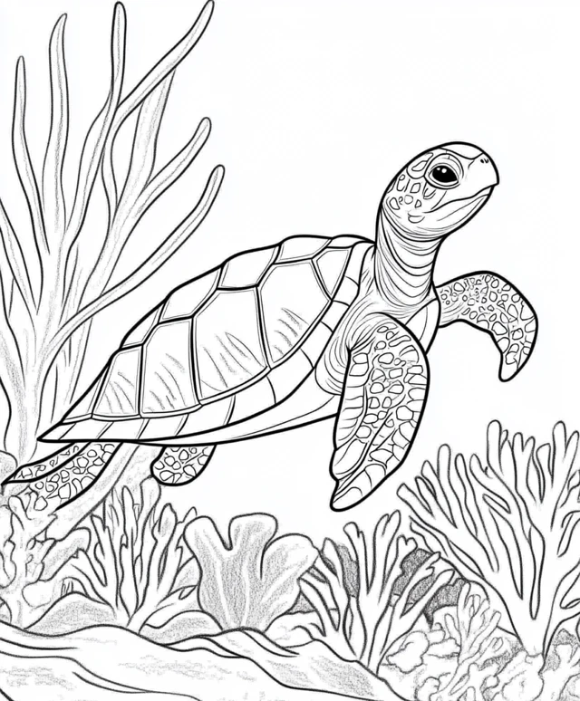 Dibujos para colorear e imprimir Turtle