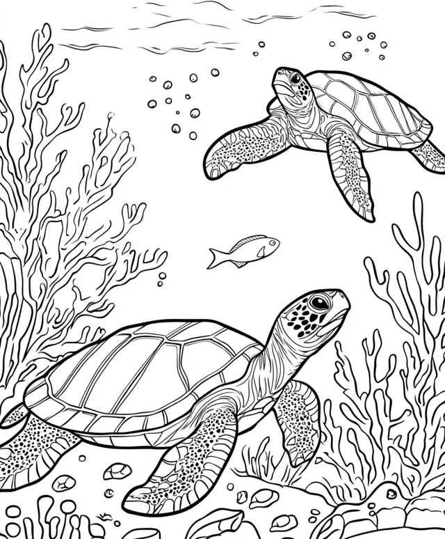 Dibujos para colorear e imprimir Turtle