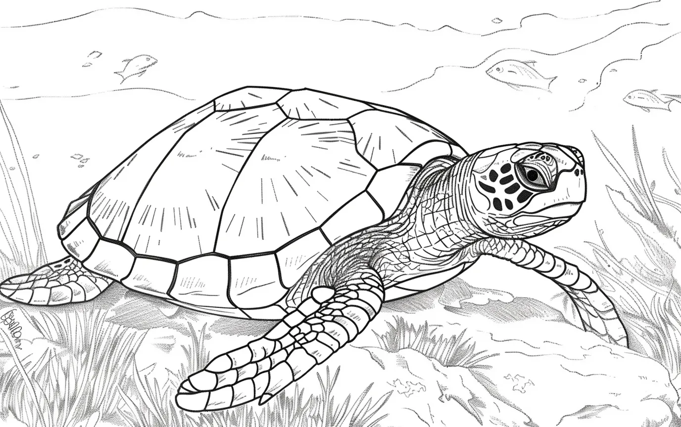 Dibujos para colorear e imprimir Turtle