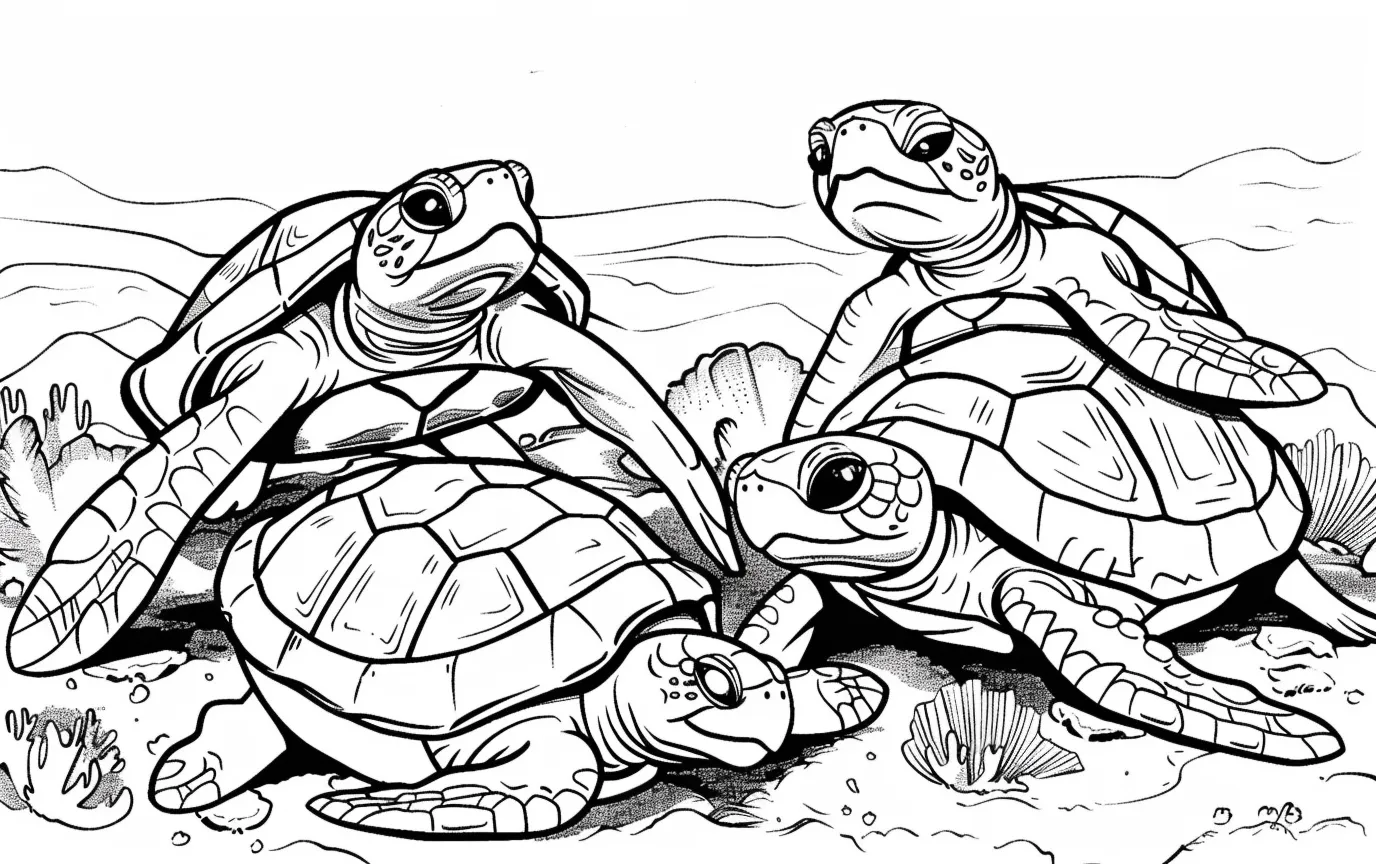 Dibujos para colorear e imprimir Turtle