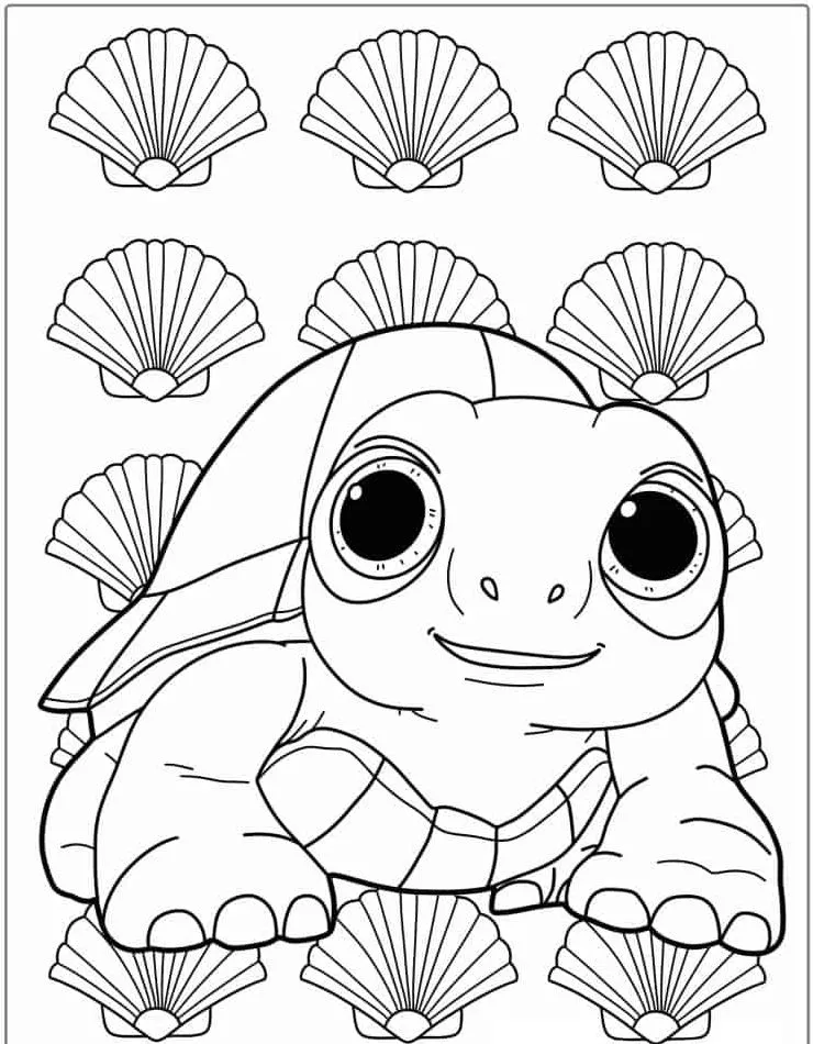 Dibujos para colorear e imprimir Turtle