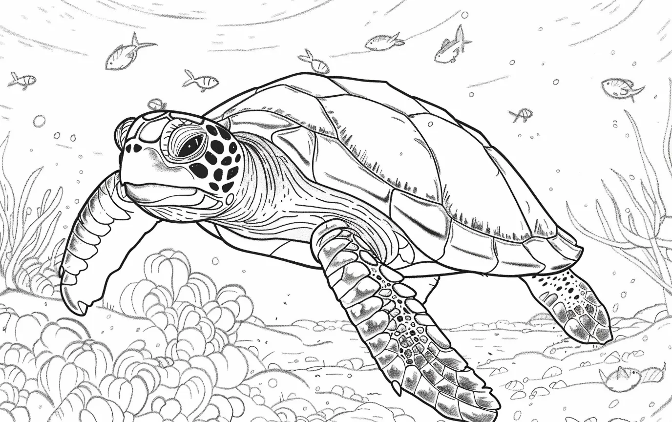 Dibujos para colorear e imprimir Turtle