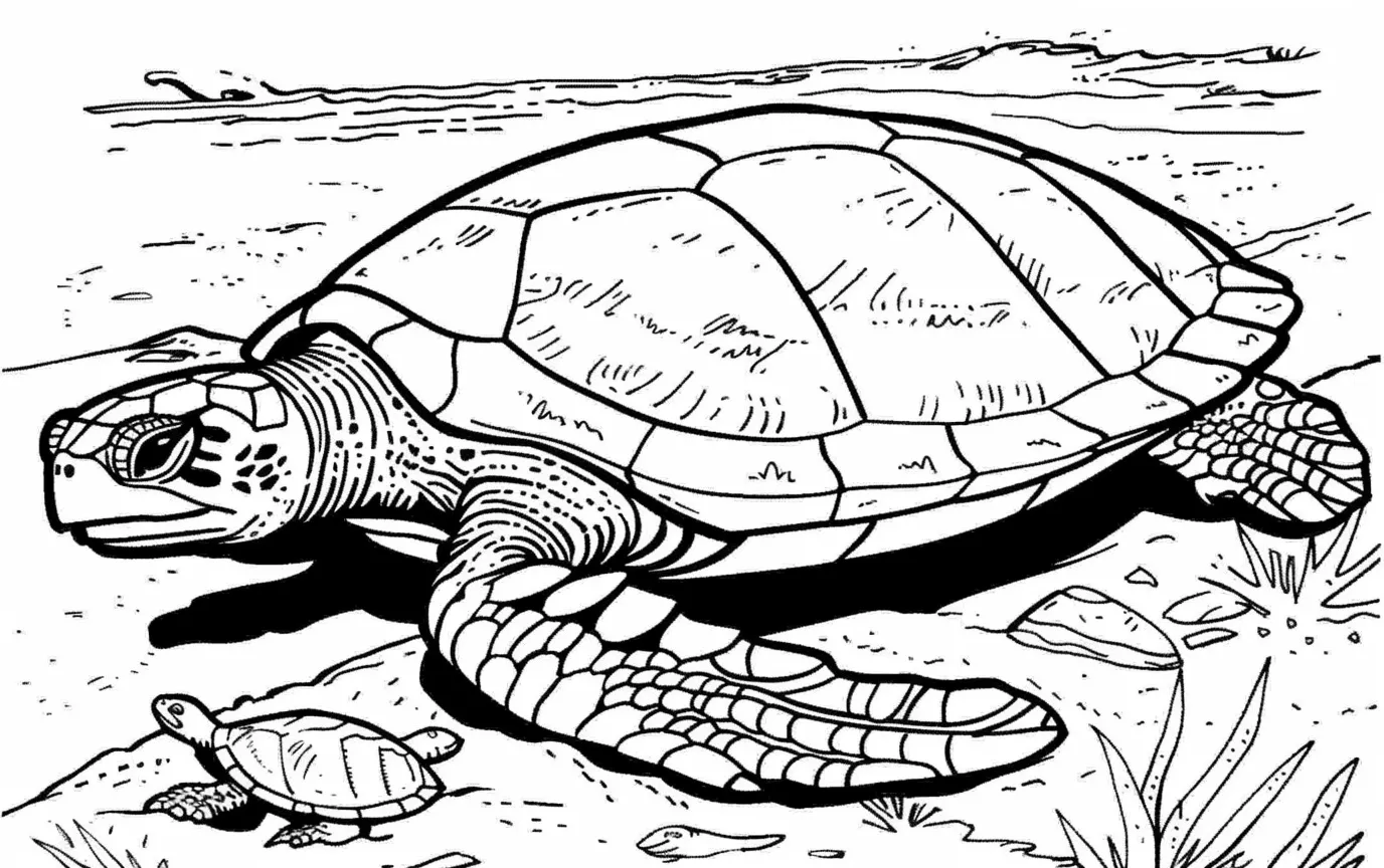 Dibujos para colorear e imprimir Turtle