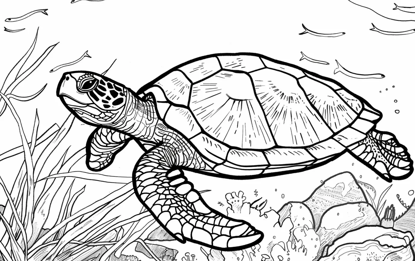 Dibujos para colorear e imprimir Turtle