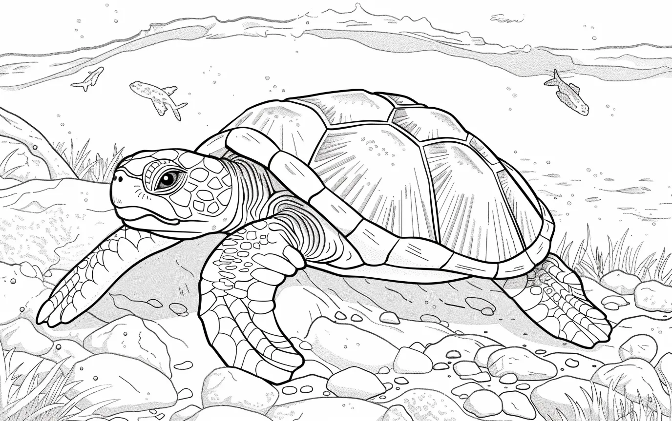 Dibujos para colorear e imprimir Turtle