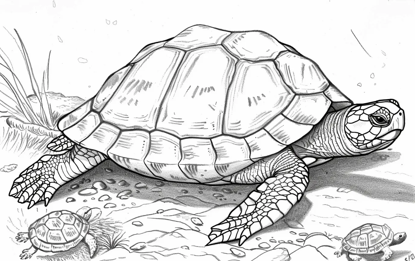 Dibujos para colorear e imprimir Turtle