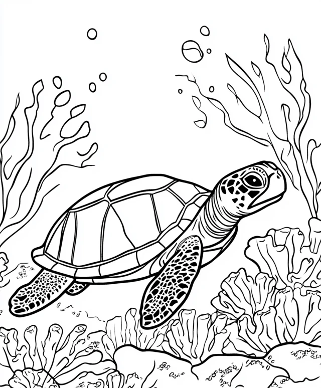 Dibujos para colorear e imprimir Turtle