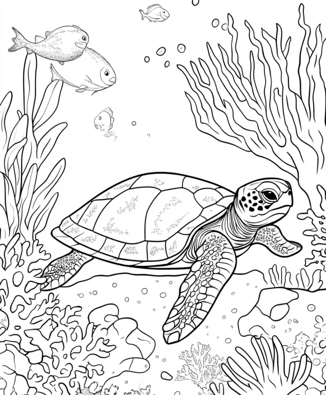 Dibujos para colorear e imprimir Turtle