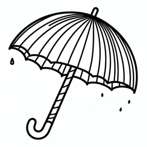 Umbrella coloring pages 1