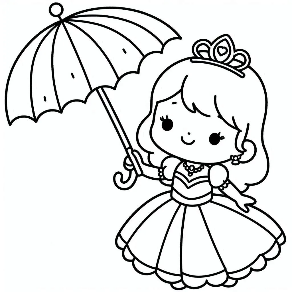 Dibujos para colorear e imprimir Umbrella