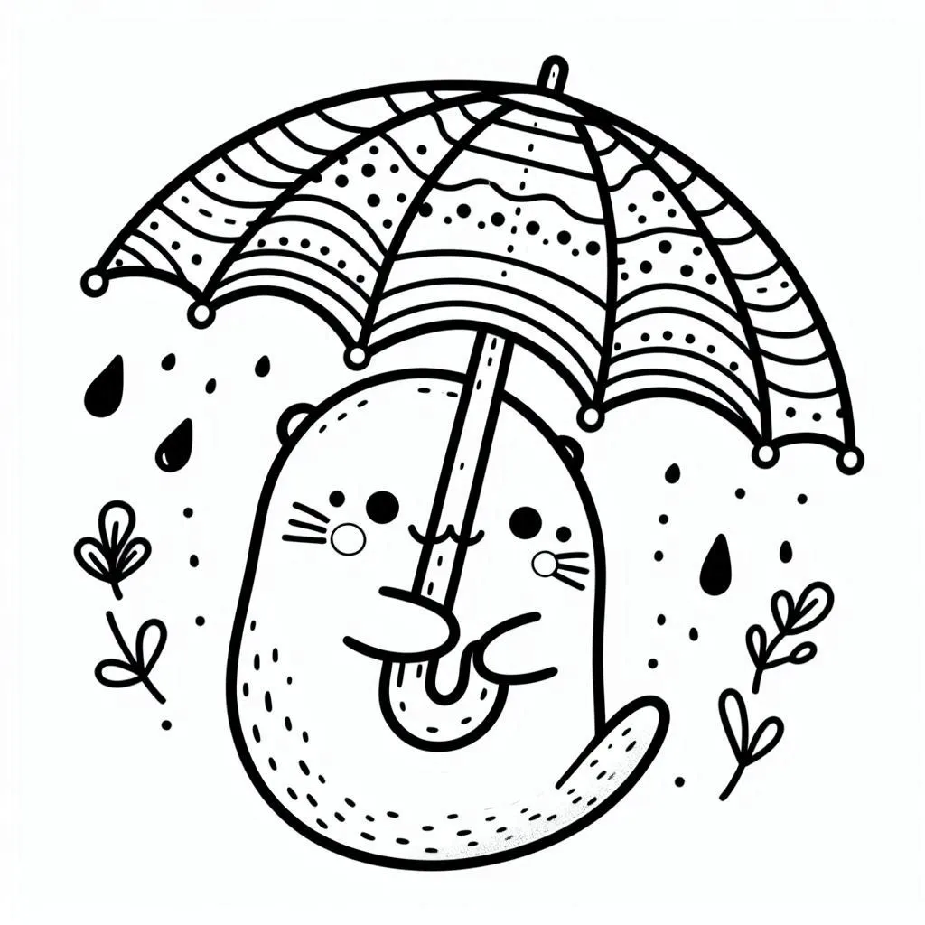 Dibujos para colorear e imprimir Umbrella