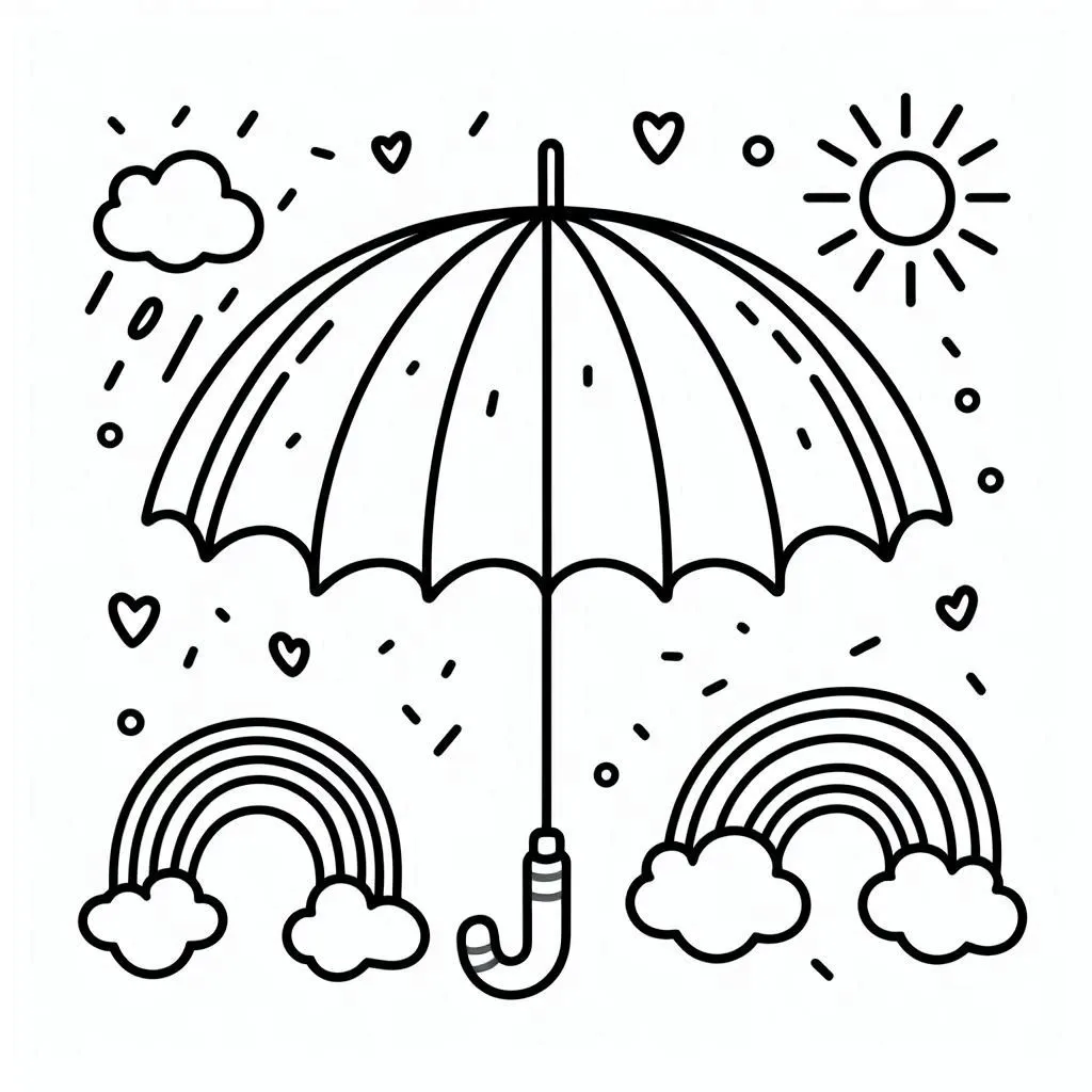 Dibujos para colorear e imprimir Umbrella